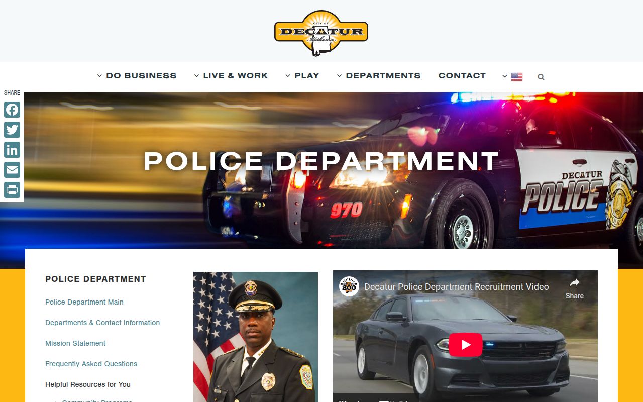 Decatur Police Department website