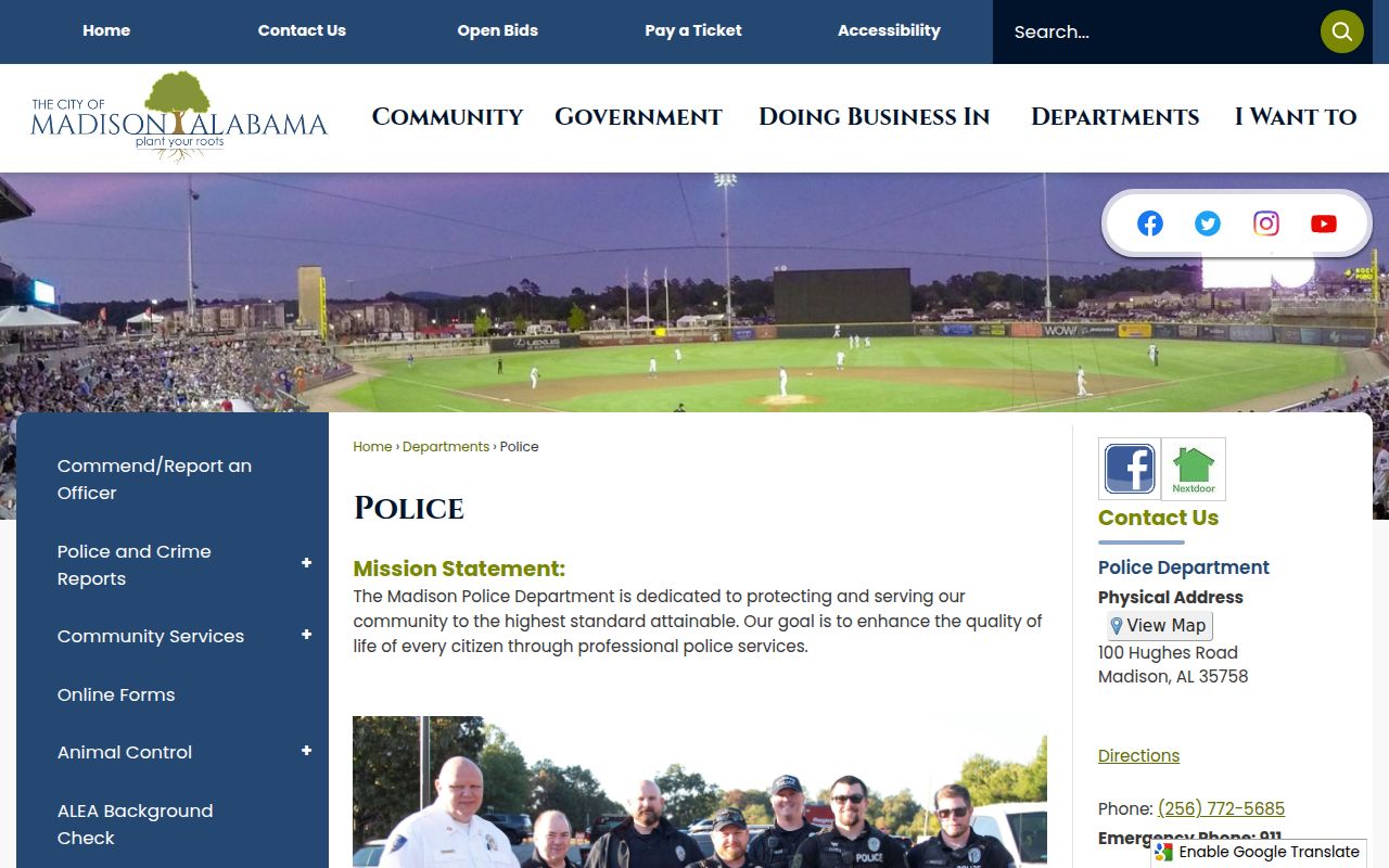 Madison Police Department website